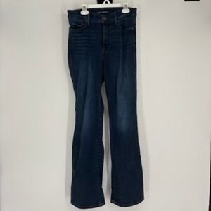 Lucky Brand High Rise Flare Jeans Womens Size 27 Medium Wash Hem Let Out to 31"